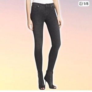 BURBERRY Brit Westbourne Skinny Leg Jean Women's Size 28S Black